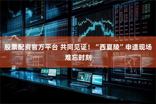 股票配资官方平台 共同见证！“西夏陵”申遗现场难忘时刻